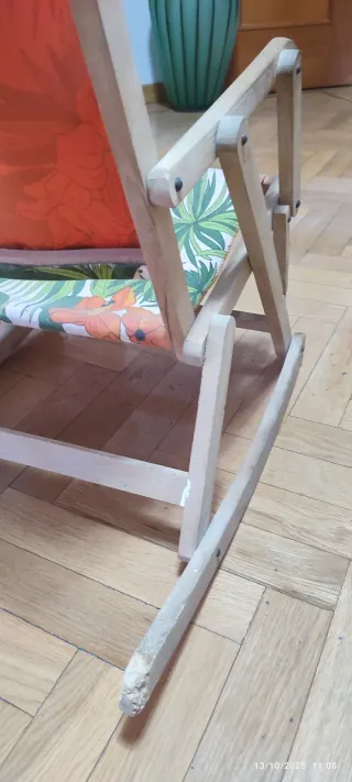 Hamaca balancín infantil antigua