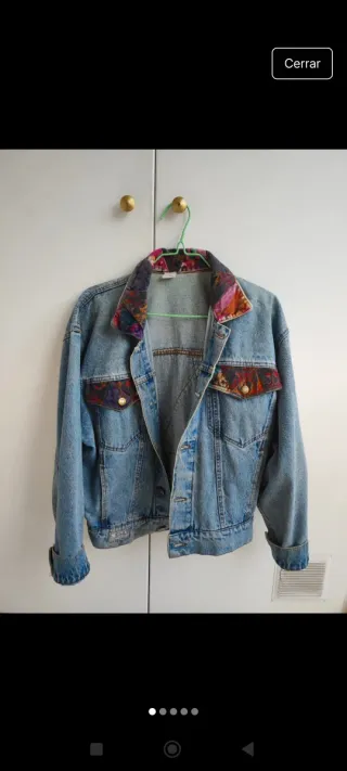 Chaqueta Vaquera Vintage Multicolor