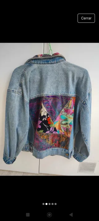 Chaqueta Vaquera Vintage Multicolor