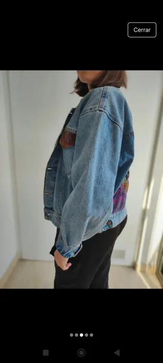 Chaqueta Vaquera Vintage Multicolor