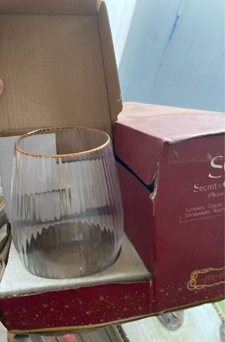 Set 12 Vasos Secret de Gourmet Dorado