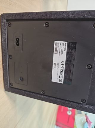 Barra de sonido Samsung con subwoofer