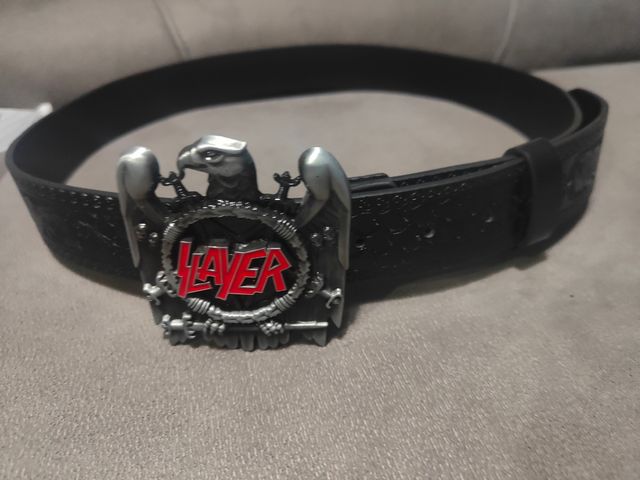 Cinturón Slayer Hebilla Águila Metal