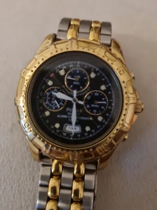 Reloj de pulsar  260434 hombre oro y plata