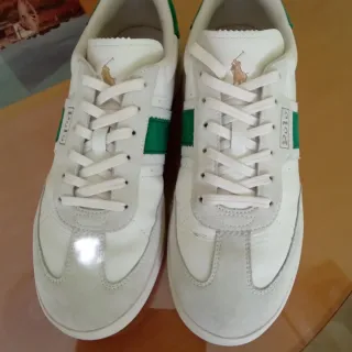 Zapatillas Ralph Lauren Hombre Blancas y Verdes