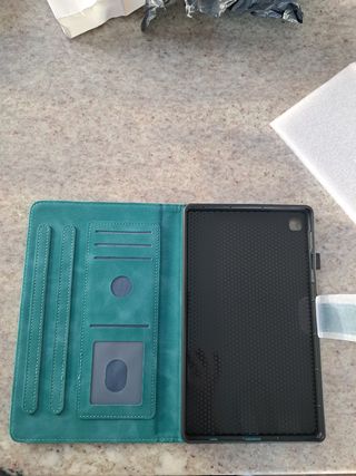 Funda verde poli piel  para Samsung Tab A7 Lite
