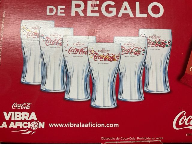 Vasos Coca-Cola UEFA 2016 (Set 6)