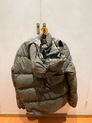 Anorak Ralph Lauren Plumas Talla L Verde