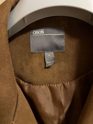 Cazadora Antelina ASOS Talla M Marrón