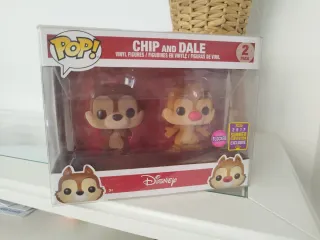 Funko Pop Chip and Dale Flocked 2 Pack