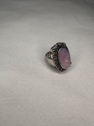 Anillo Plata Vintage Rosa