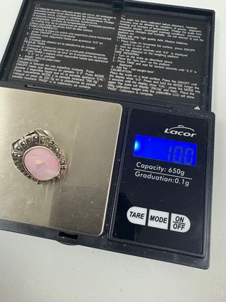 Anillo Plata Vintage Rosa