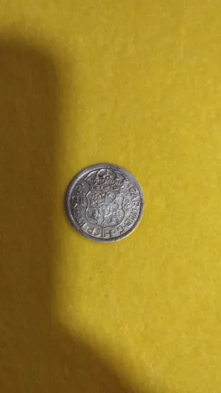 Moneda Plata Española 1760