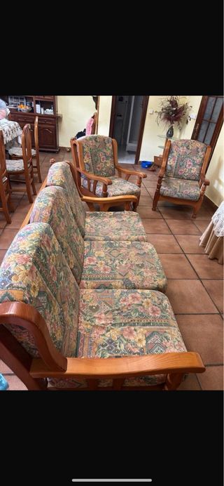Conjunto Sofá y Sillones Flores