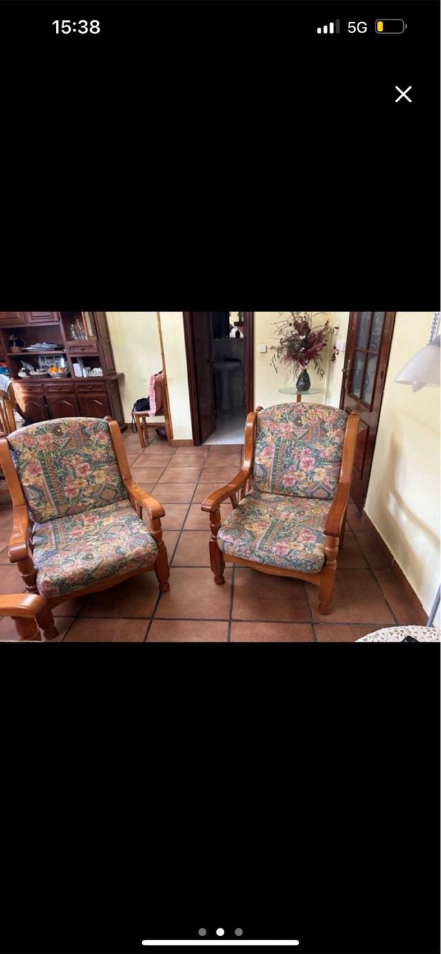 Conjunto Sofá y Sillones Flores