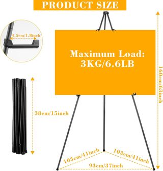 Cavalletto Espositore 160cm Legno e Metallo GB012