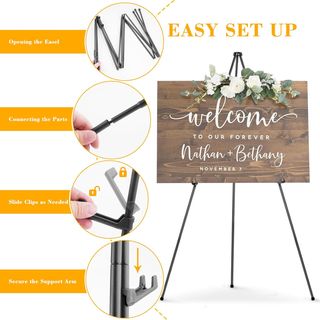 Cavalletto Espositore 160cm Legno e Metallo GB012