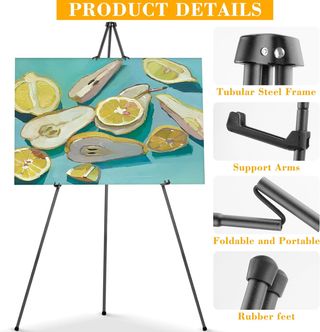 Cavalletto Espositore 160cm Legno e Metallo GB012