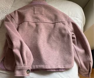 Sobrecamisa de abrigo Rosa Bershka