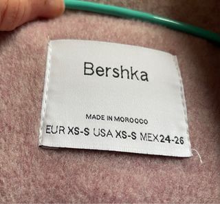 Sobrecamisa de abrigo Rosa Bershka