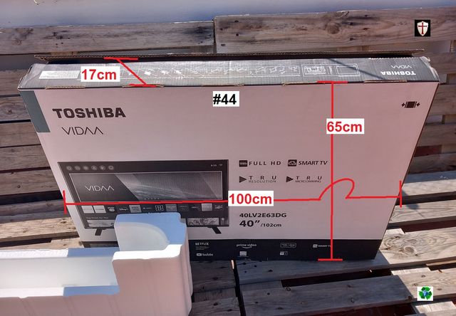 Caja TV 40" toshiba
