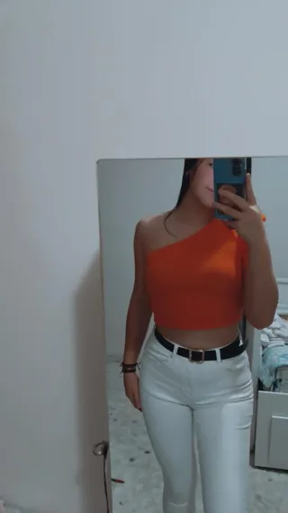 Top Naranja de una manga