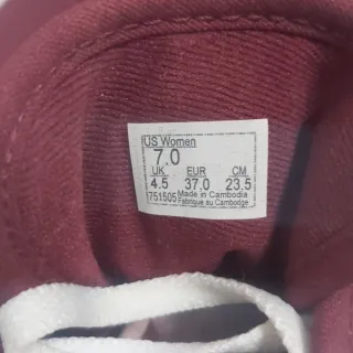 Zapatillas Vans T37 Rojas y Blancas