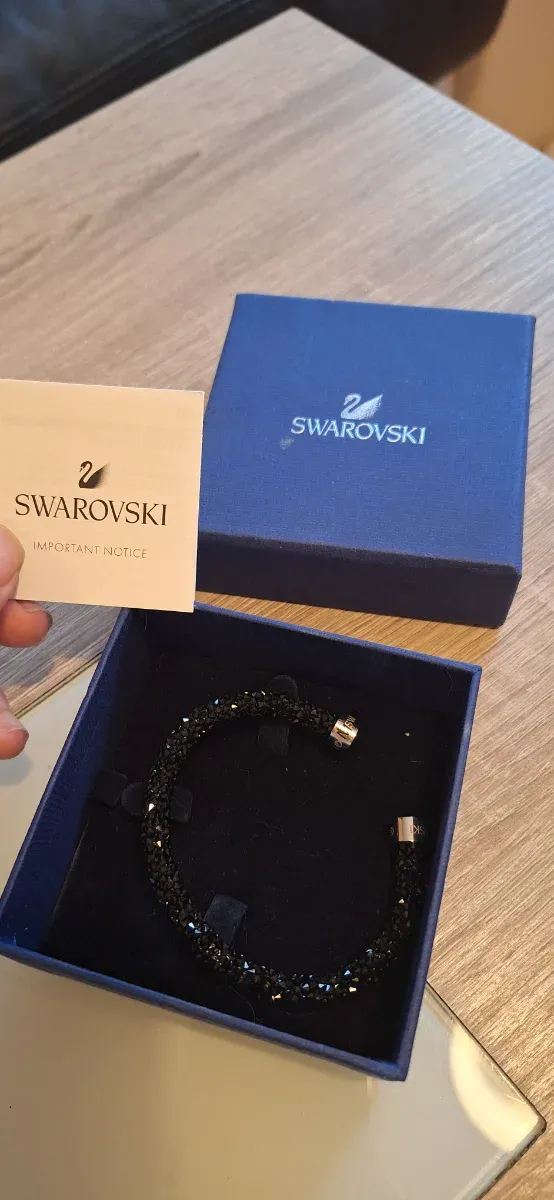 Pulsera Swarovski Crystaldust Negra