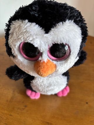 Peluche Ty Pinguino Occhi Grandi 15cm
