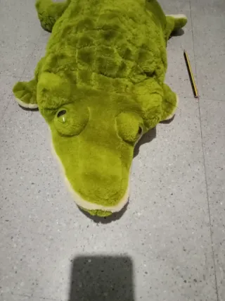 Peluche grande in coccodrillo verde