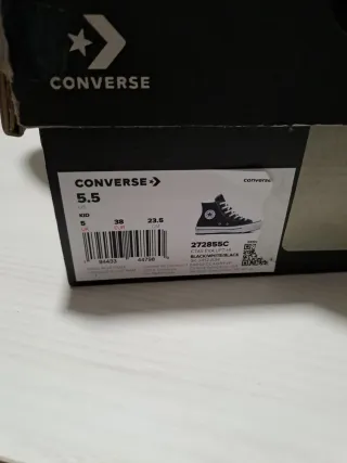 Converse All Star negras talla 38