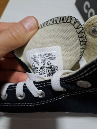 Converse All Star negras talla 38