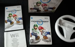 Mario Kart Nintendo Wii en caja + volante