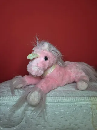 Peluche unicorno rosa