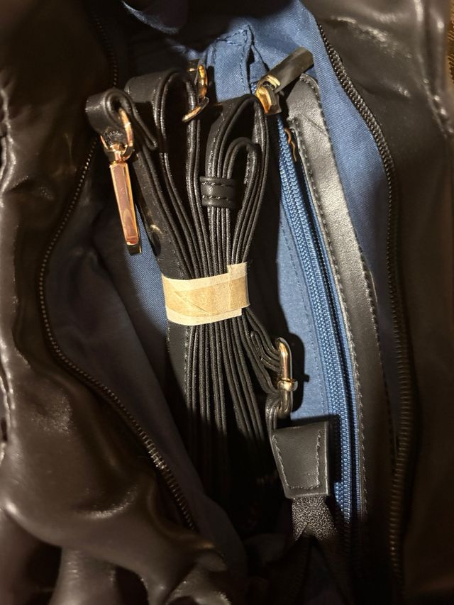 Bolso MC Negro Piel Sintética Serpiente