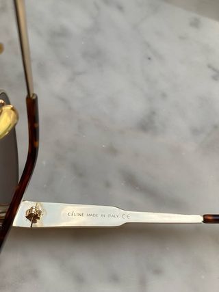Gafas de sol Celine marrones y doradas