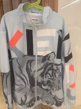 Chaqueta Kenzo Kids Azul Estampado Tigre