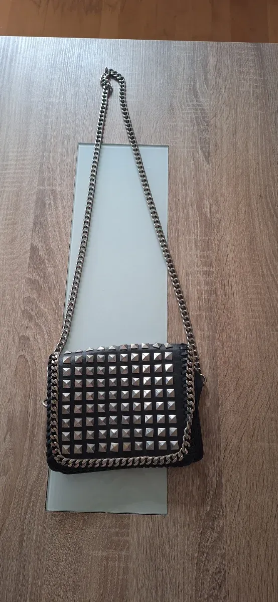 Bolso Zara Negro Tachuelas