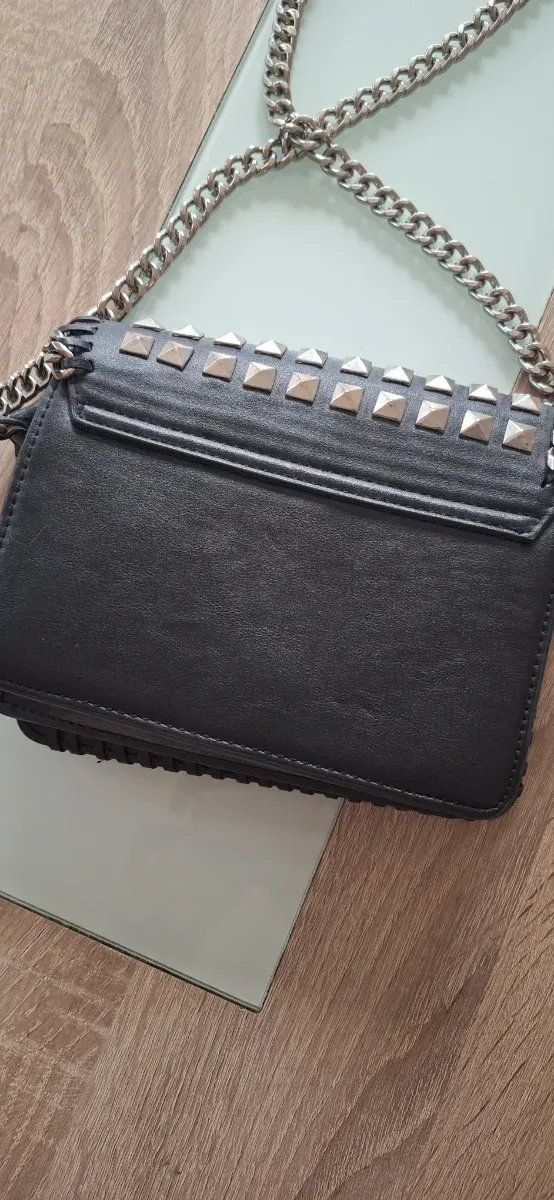 Bolso Zara Negro Tachuelas