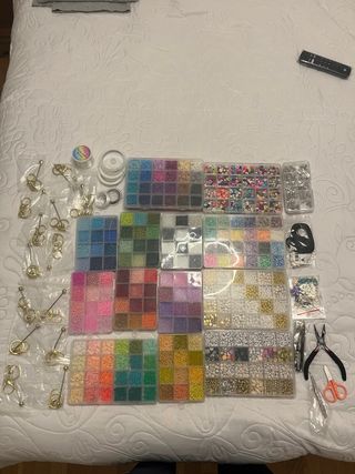 Kit Completo Abalorios Pulseras y Llaveros