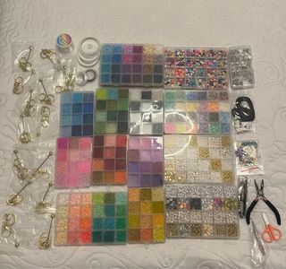 Kit Completo Abalorios Pulseras y Llaveros