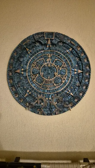 Conjunto de Calendario Azteca y Figiras Piedra Dec