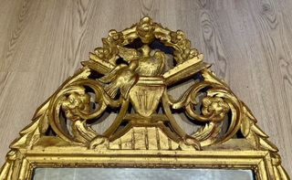 Espejo Francés Luis XVI Siglo XIX Dorado