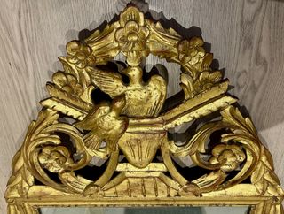 Espejo Francés Luis XVI Siglo XIX Dorado