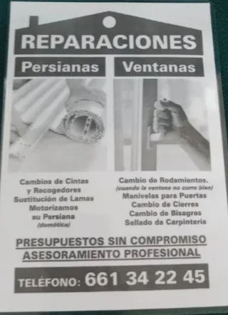 Reparación de Persianas y Ventanas