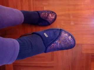 Pantofole Inblu Blu con Dettagli Oro