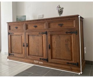 Aparador madera natural 107x92cm