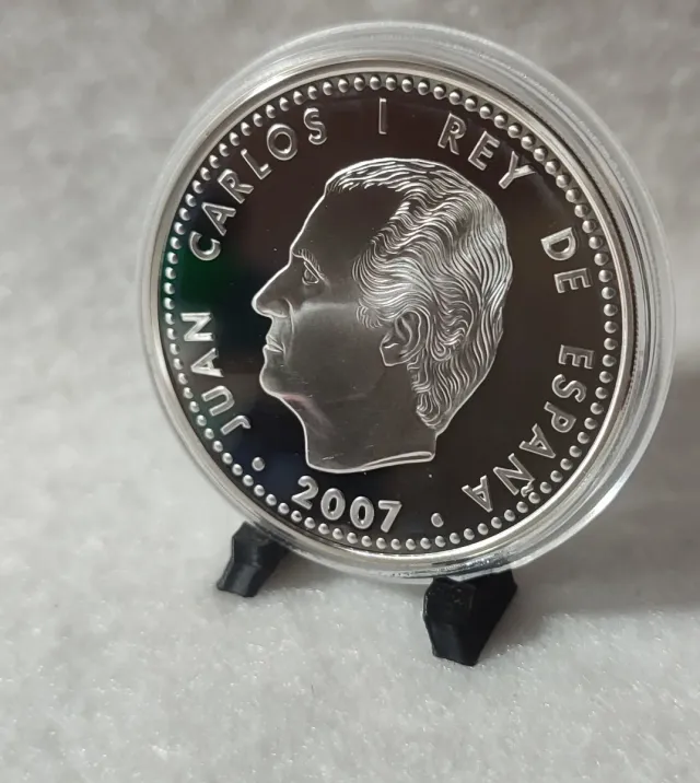 Moneda 10 Euros Plata Europa Tratado Roma