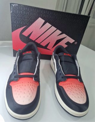 Jordan 1 Retro Low OG PSG Negro Rojo Blanco
