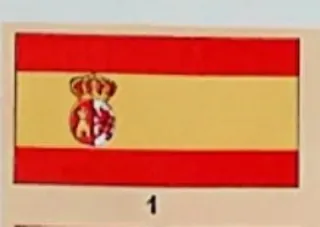 Lámina antigua Banderas España Alfonso XIII